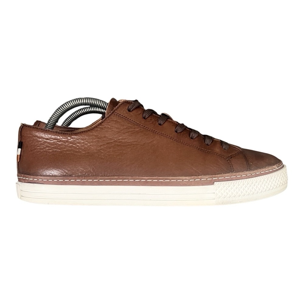 Allen‎ Edmonds Paxton Mens 10 D Brown Leather Low Top Sneakers 1254